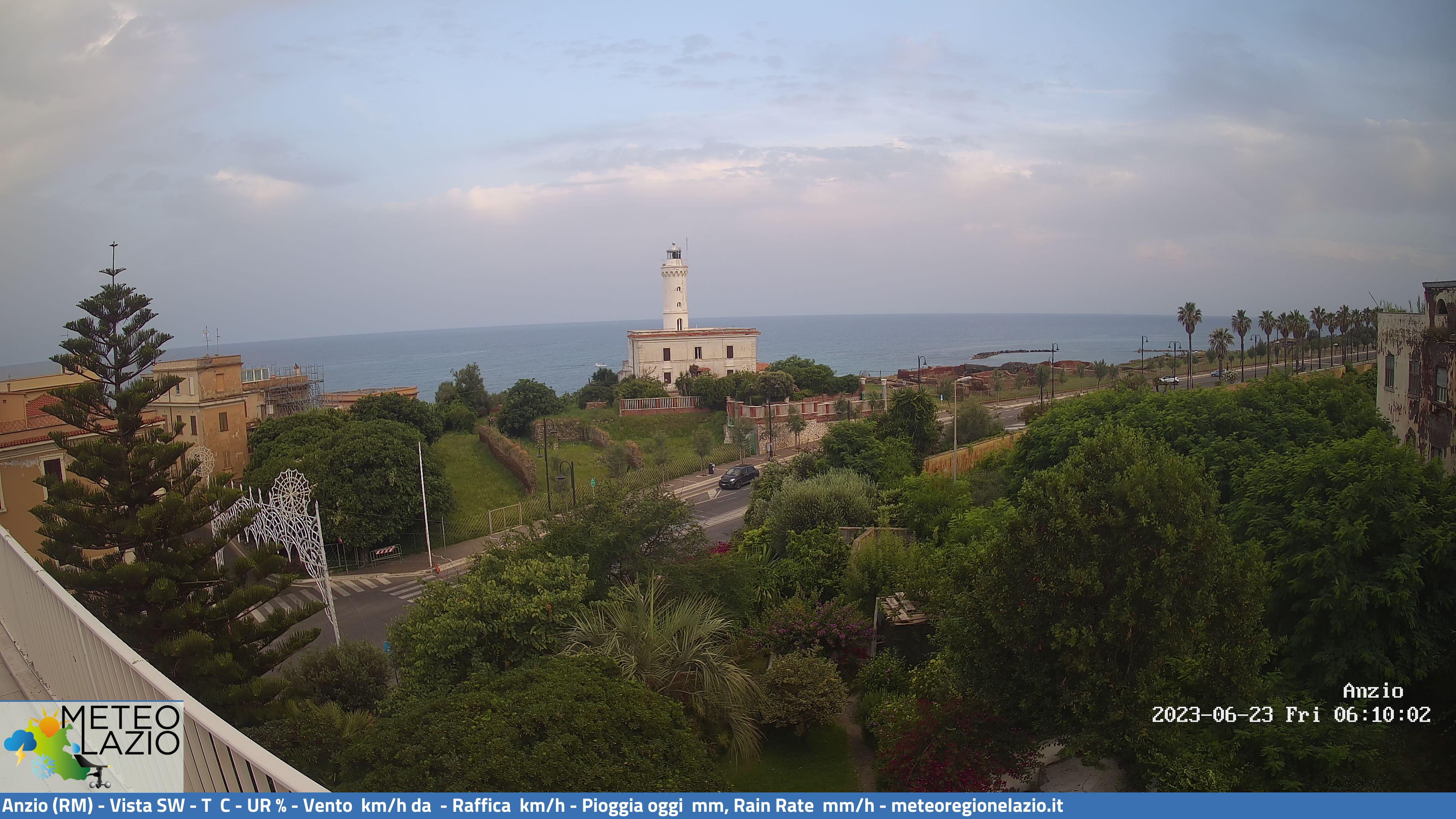 Webcam Anzio, Faro di Capo d´Anzio - Meteo Lazio